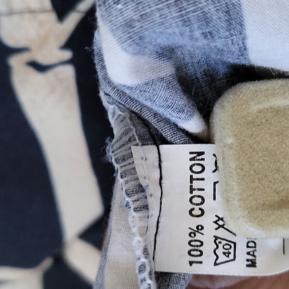 L'Homme Essence navy and cream Hawaiian shirt - Picture 7 of 7